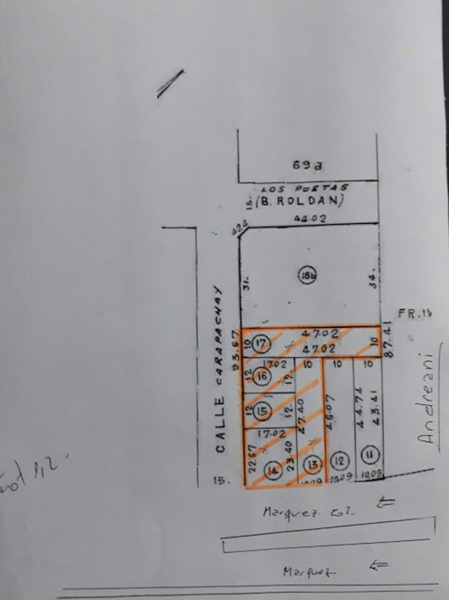 EXCELENTE LOTES SOBRE AV. MARQUEZ, VENTA EN BLOCK 5 LOTES EN ESQUINA. - 4