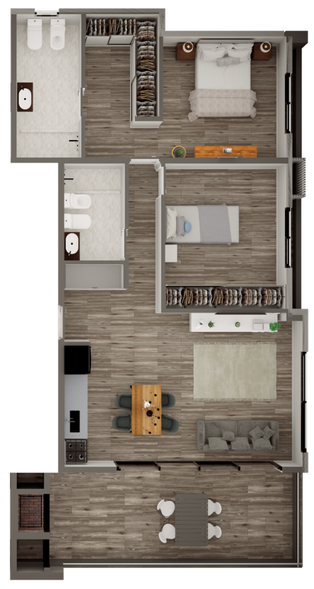 DEPARTAMENTOS DE 2 AMBIENTES con parrilla en el balcón..descuento especial de CONTADO en mayo — foto 13