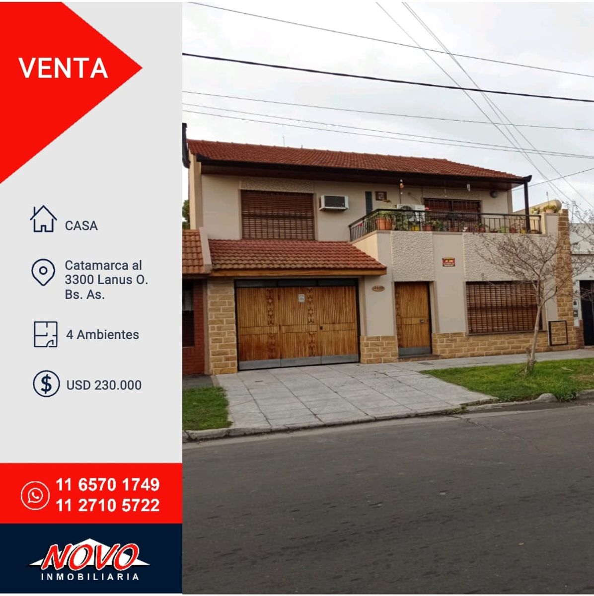 Casa en 2 plantas 4 ambientes con quincho ACEPTA DEPARTAMENTO EN PARTEDE PAGO1