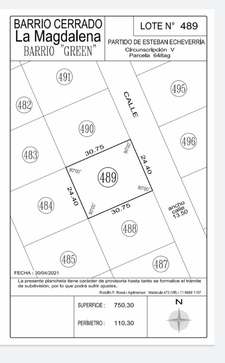 LOTE EN VENTA EN BARRIO PRIVADO LA MAGDALENA. CANNING. 750 M2. — foto 9