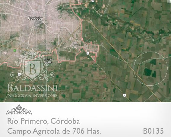 CAMPO DE 706 HAS. AGRÍCOLA CON CASCO DE ESTANCIA Y MUCHAS MEJORAS. CAMPO EN UN 75% DESMONTADO Y EN PRODUCCIÓN - MOLINO - ESTANQUE - ESCRITURADO - ALAMBRADO - 2