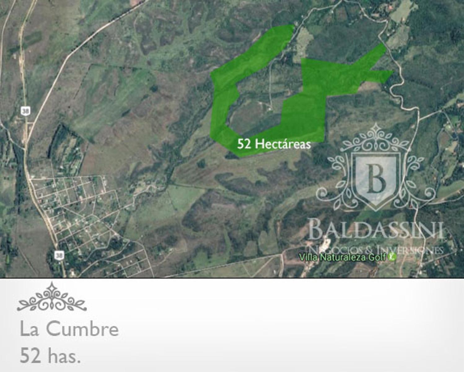 52 HAS EN LA CUMBRE - ACCESO SOBRE CAMINO DE LOS ARTESANOS. LUZ EN CAMPO - GRAN VISTA. IDEAL PROYECTO TURÍSTICO - UN ARROYO LO ATRAVIESA - CERCA DEL VILLA NATURALEZA GOLF - 5