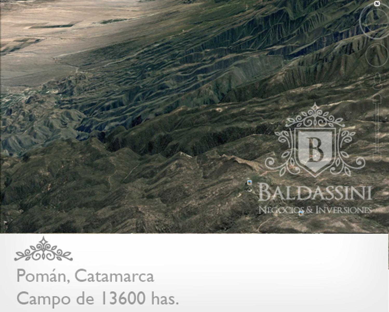CAMPO GANADERO / AGRÍCOLA DE 13600 HAS. EN POMÁN - CATAMARCA - PLANOS - MENSURA - ESCRITURA - U$S 20.- X HA. - 8