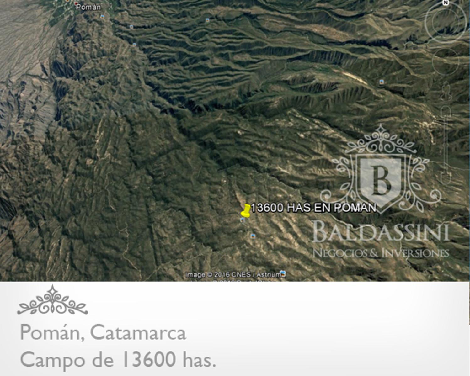 CAMPO GANADERO / AGRÍCOLA DE 13600 HAS. EN POMÁN - CATAMARCA - PLANOS - MENSURA - ESCRITURA - U$S 20.- X HA. - 11