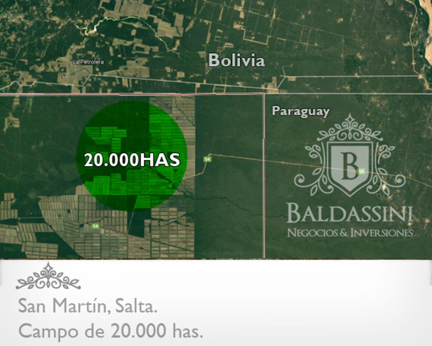 CAMPO MIXTO DE 20.422 HAS EN SAN MARTÍN, PROVINCIA DE SALTA. ALTAMENTE PRODUCTIVO. EQUIPADO Y ARMADO. LADO SUR CON FRONTERA A BOLIVIA. CON PISTA DE ATERRIZAJE. - 4