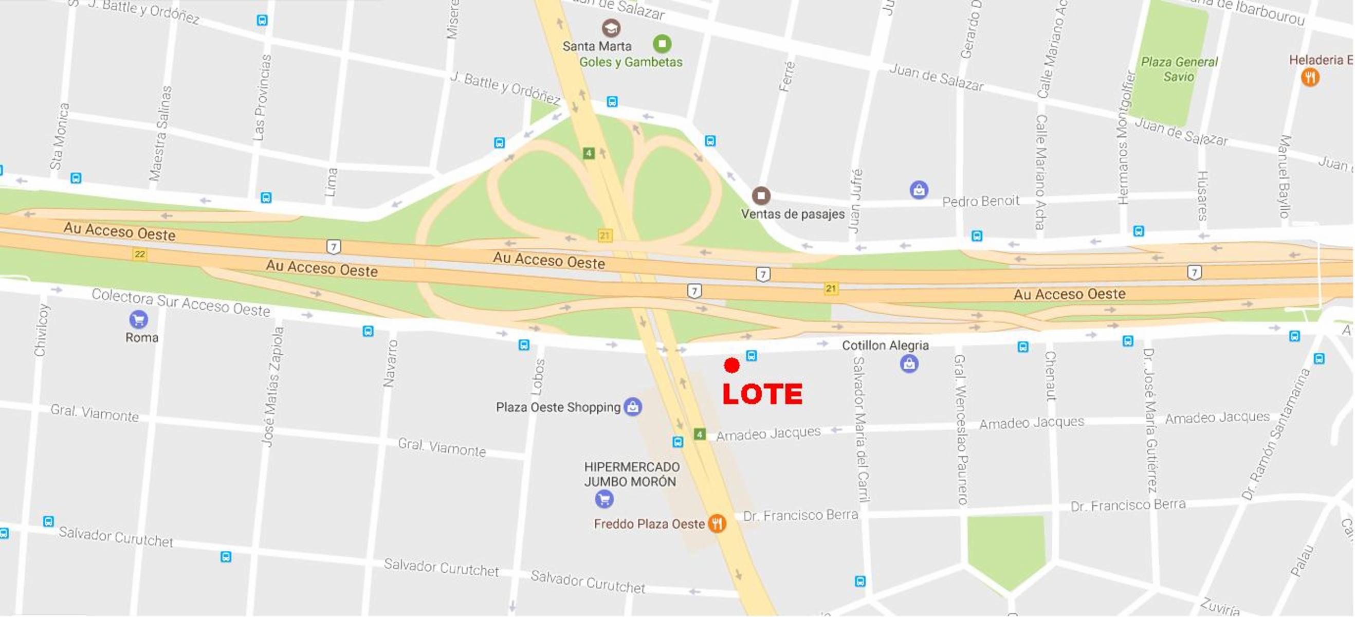 Oportunidad!! Morón sobre autopista, a Mts. del Plaza Oeste EXCELENTE ZONA COMERCIAL Lote 3,70 x 7.70 — foto 2