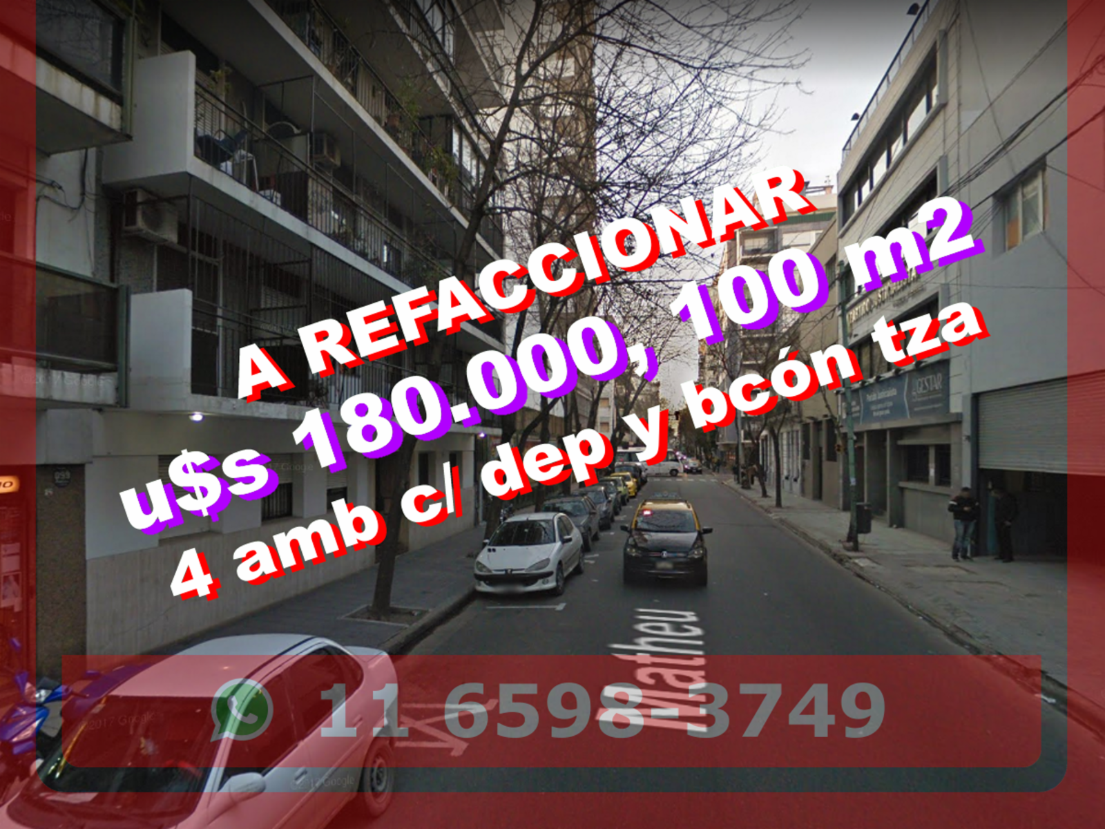 Departamento en Venta en Balvanera 4 ambientes c/ dependencia y balcón terraza 100 m2 – Matheu 100 — foto 6