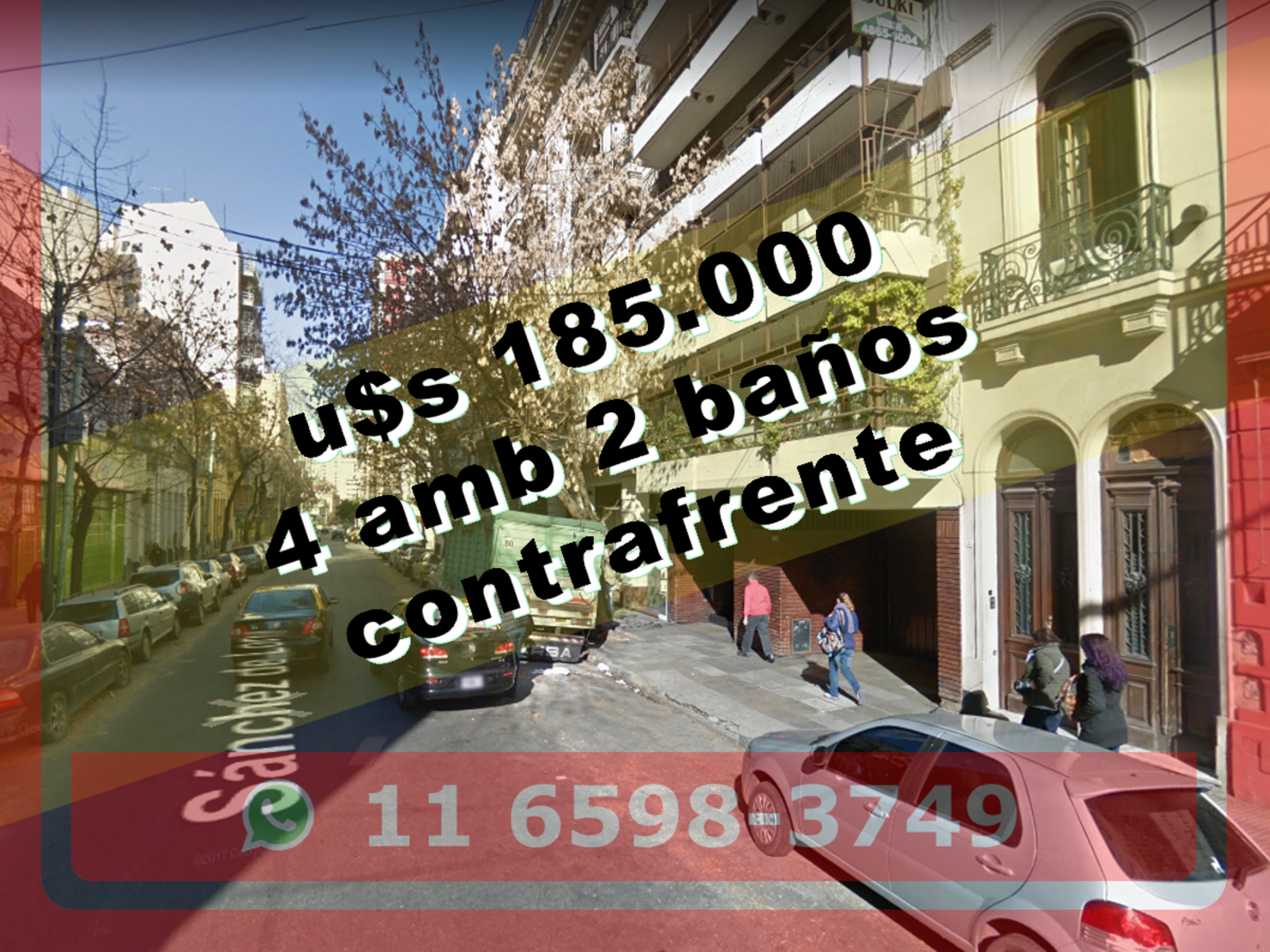 Departamento en Venta en Almagro 4 ambientes 2 baños contrafrente 69 m2 + balcón - Sanchez de Loria 1