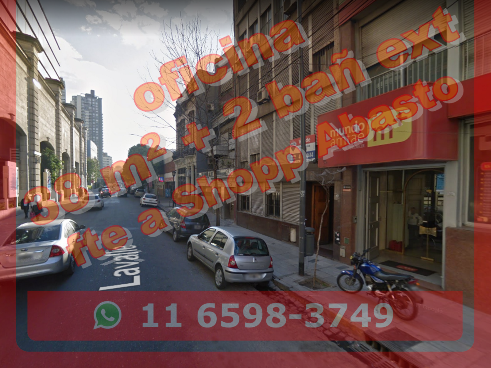 Oficina en Venta en Balvanera, (Shopping Abasto) 38 m2 - Lavalle 3100