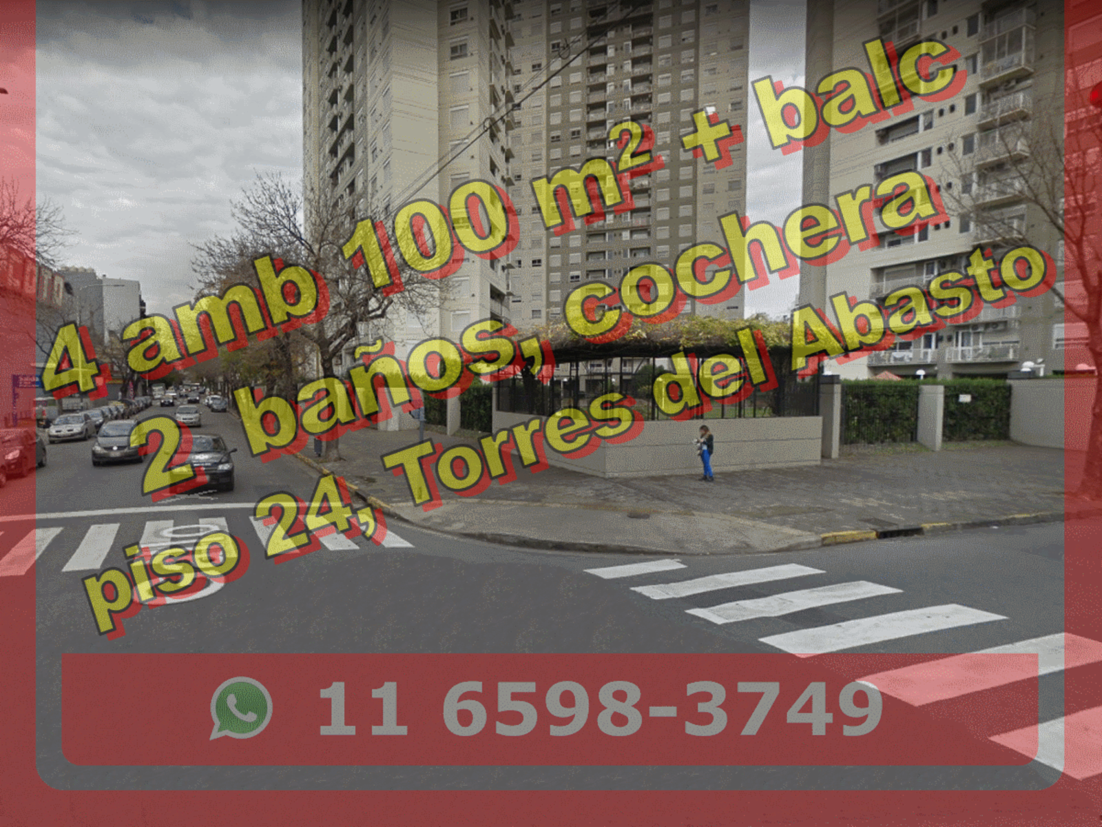 Nuevo precio - Departamento en Venta en Balvanera 4 ambientes 2 baños, 78 m2 + balcón + cochera - Torres de Abasto, Gallo 600