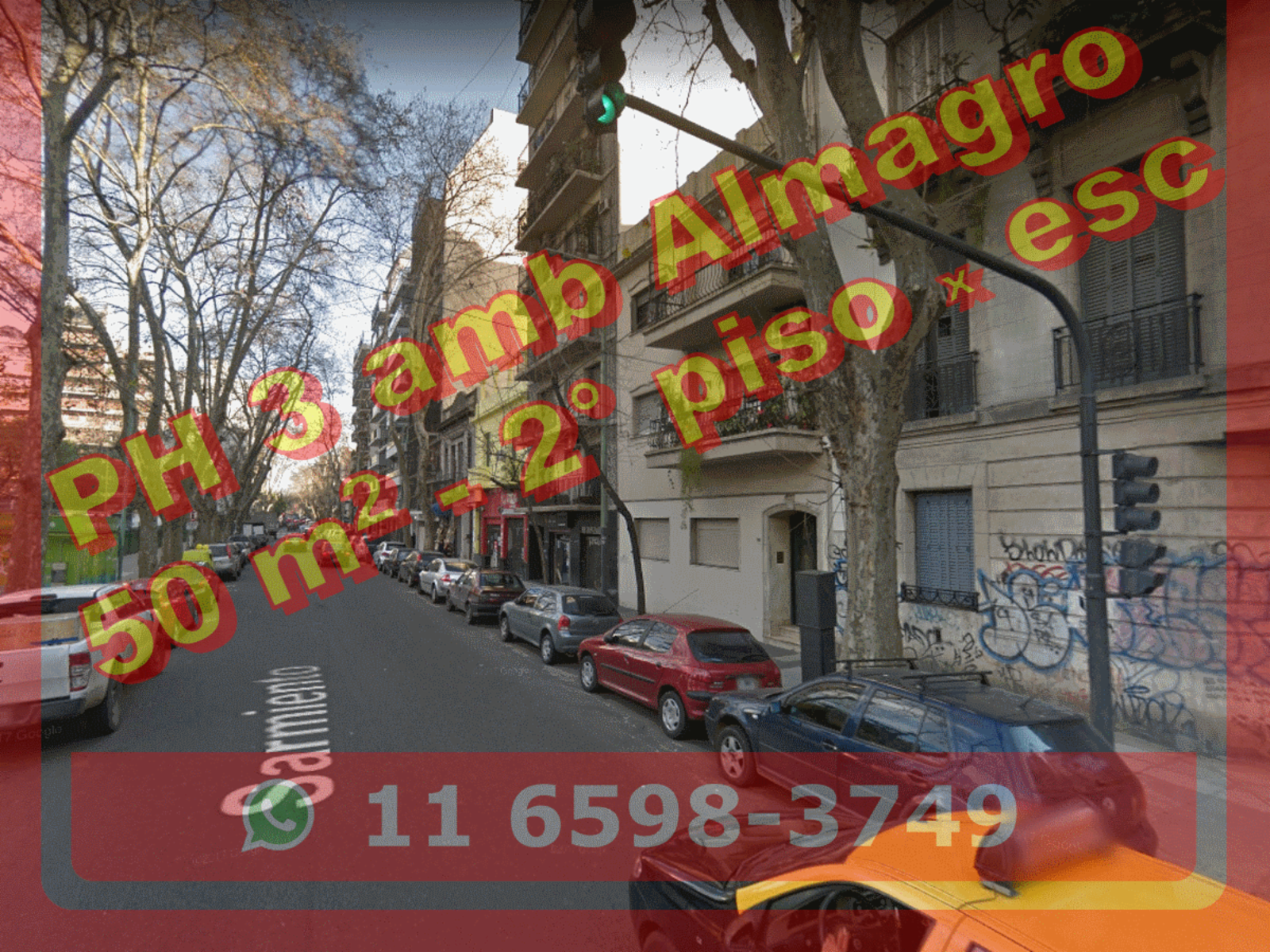OPORTUNIDAD - PH en Venta en Almagro 3 ambientes c dependencia 60 m2, 2° por escalera - Sarmiento 3800