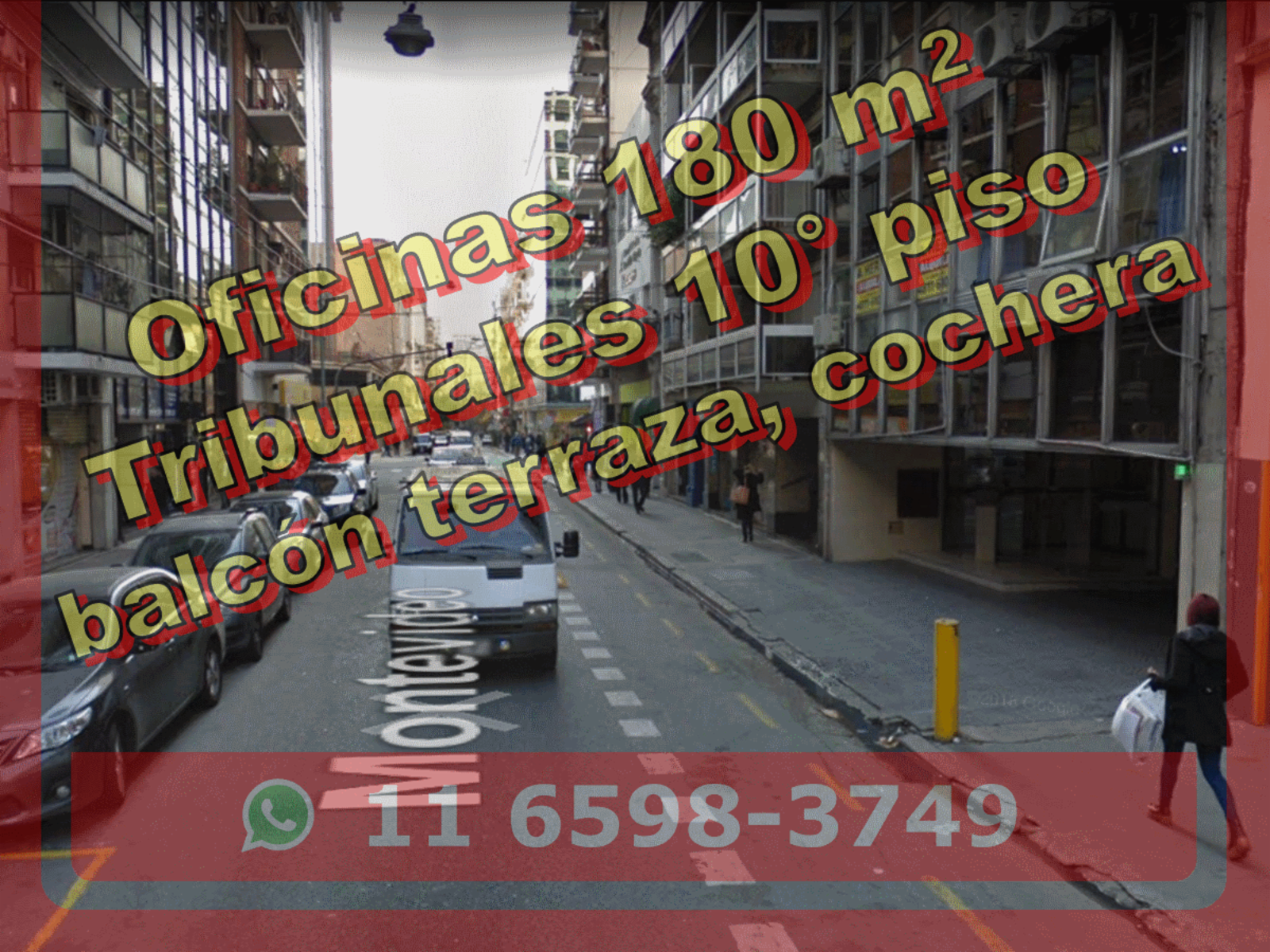 Oficina en Venta en Tribunales 180 m2 + balcón terraza, con cochera - Montevideo 700