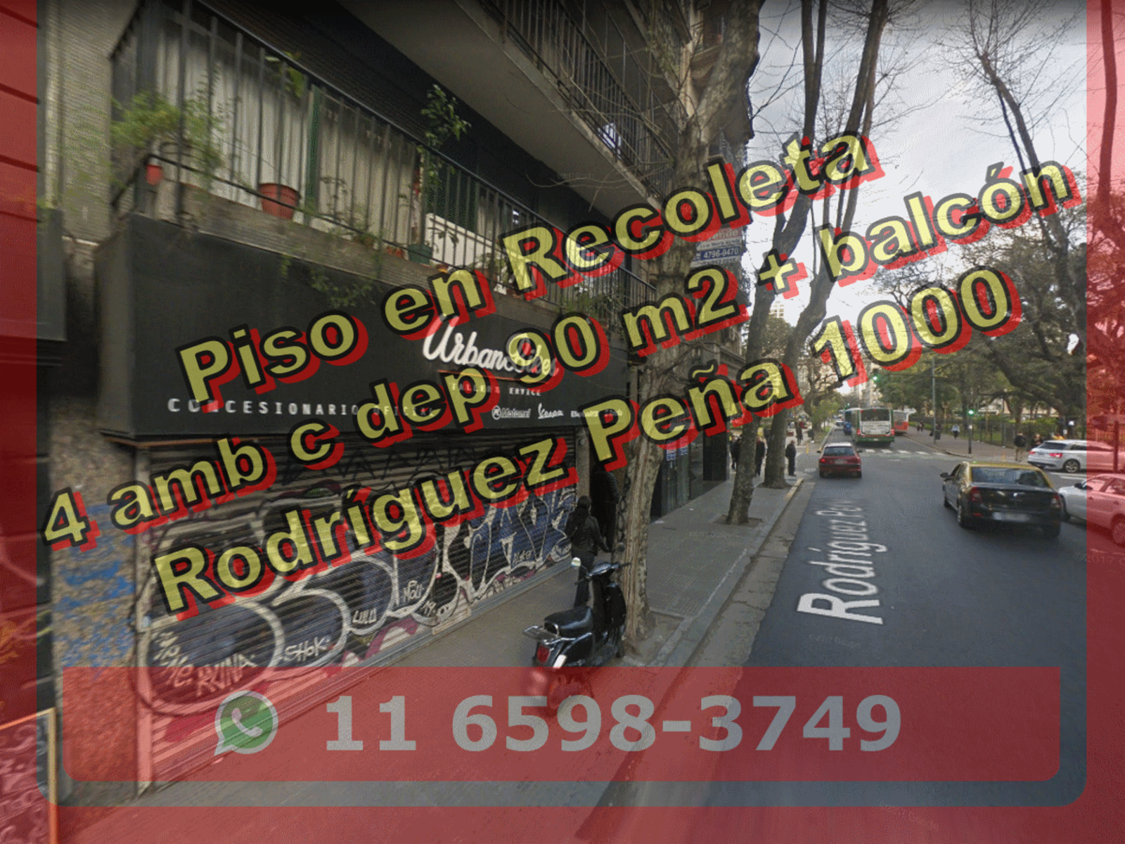 *NUEVO PRECIO* Departamento (piso) en Venta en Recoleta 4 ambientes c dependencia 90 m2 + balcón - Rodríguez Peña 1000