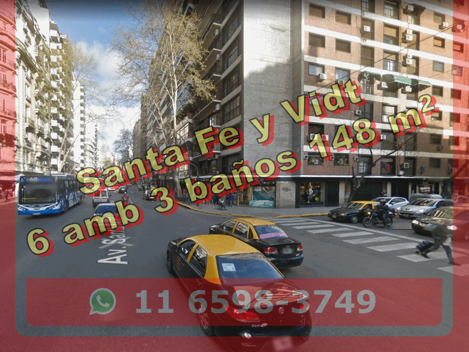 *NUEVO PRECIO* Departamento (piso) en Venta en Barrio Norte 6 ambientes 3 baños 148 m2 - Santa Fe 3300