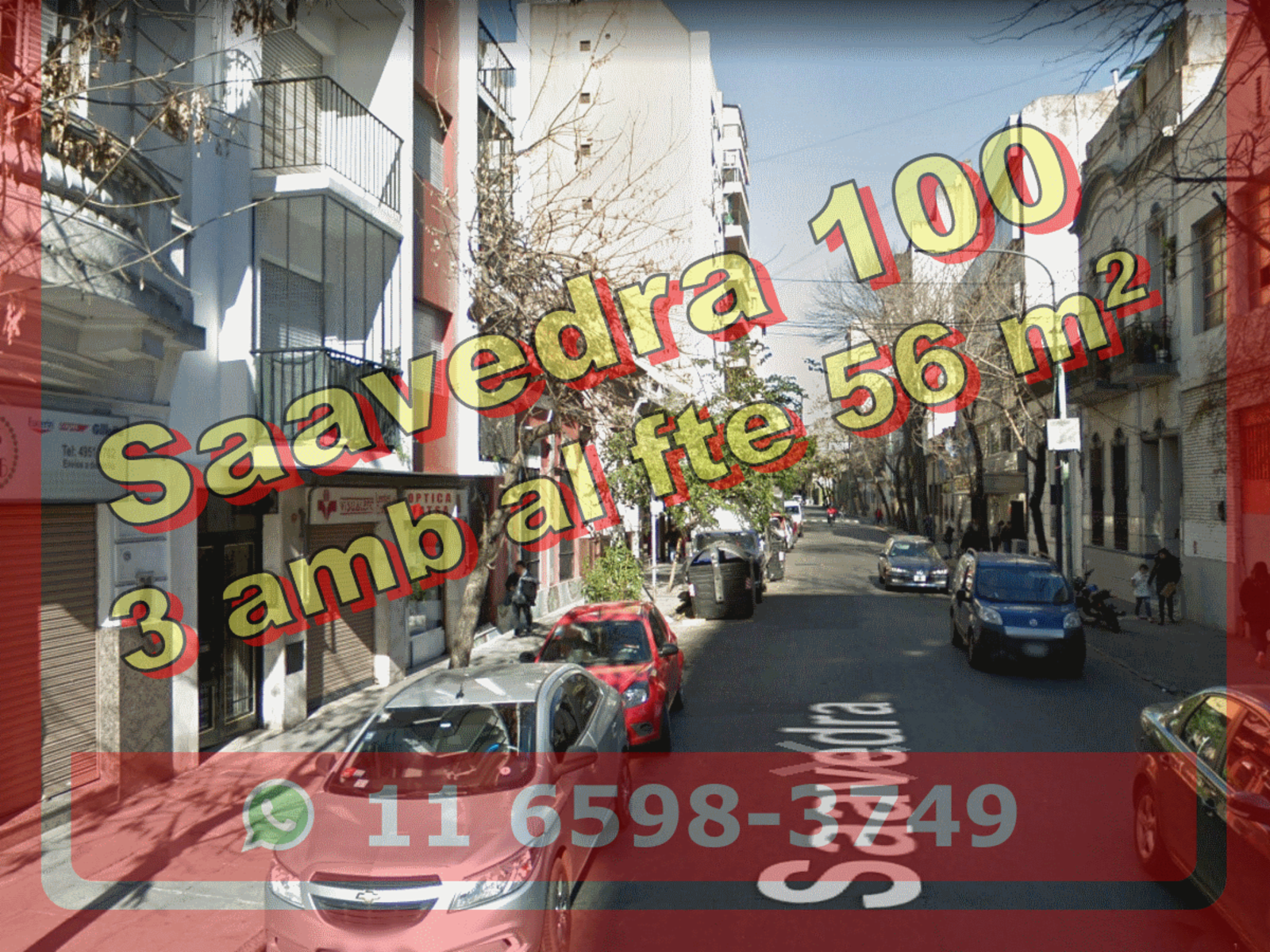 OPORTUNIDAD - Departamento en Venta en Balvanera 3 ambientes 56 m2, al frente - Saavedra 100