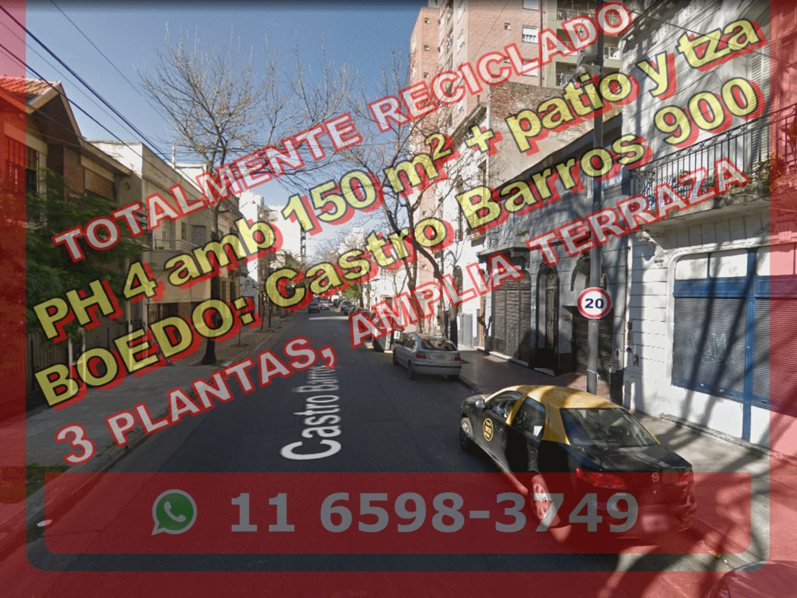 PH en Venta en Boedo 4 ambientes 150 m2 + patio y terraza, totalmente reciclado – Castro Barros 900