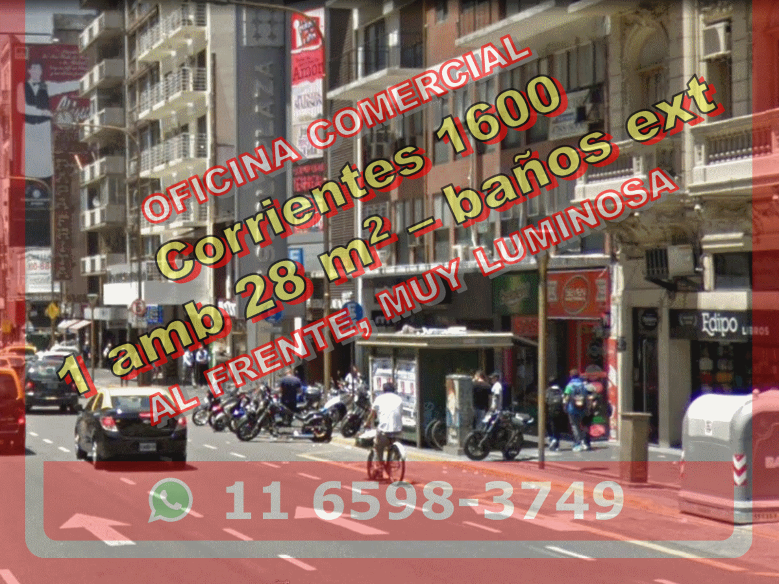 Oficina en Venta en Tribunales (San Nicolás) 1 ambiente divisible 28 m2 – Av Corrientes 1600