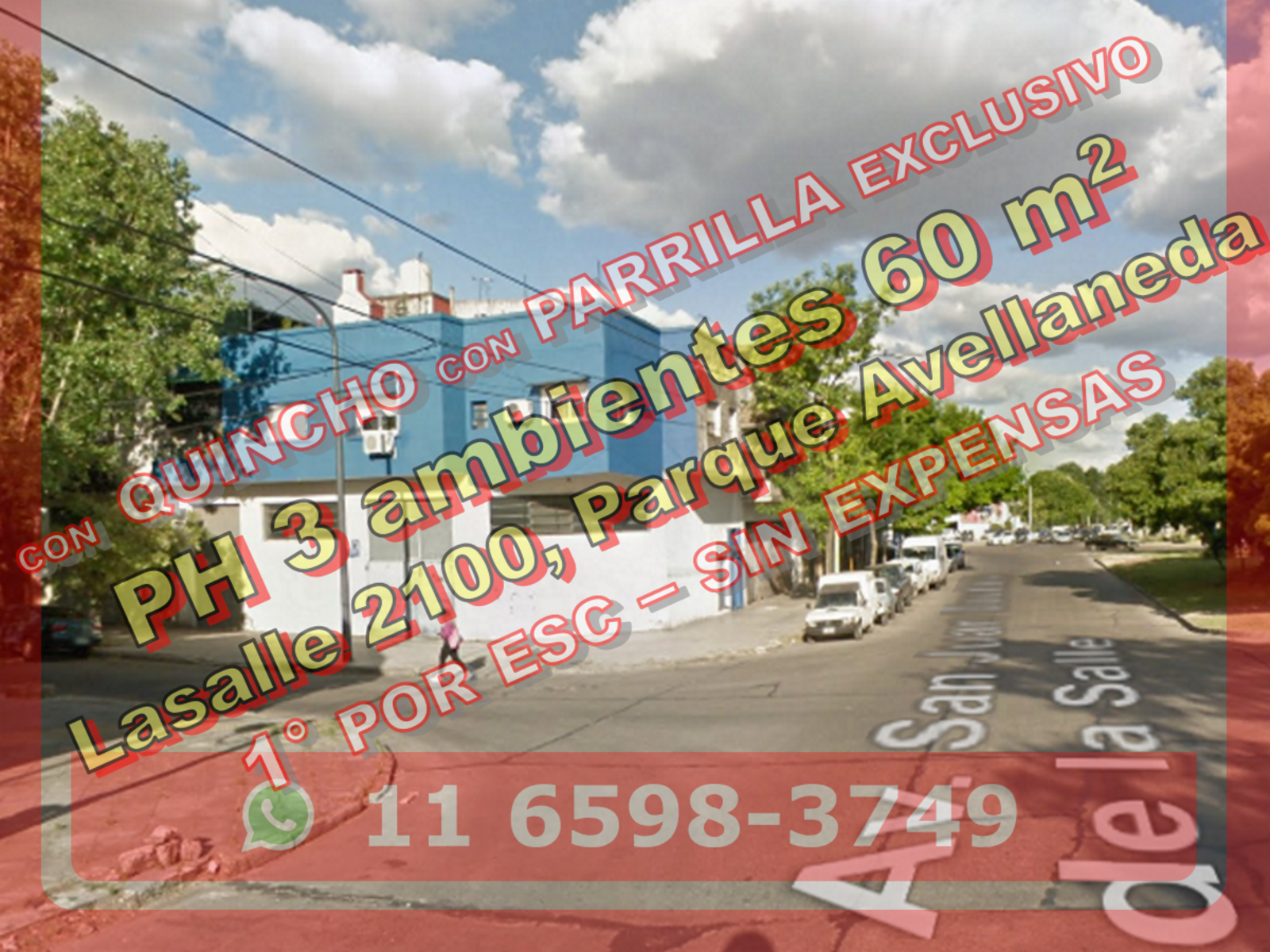 NUEVO PRECIO - Departamento (PH) en Venta en Parque Avellaneda 60m2 en 1er piso por escalera + terraza con parrilla – Av San Juan Bautista De La Salle 2100