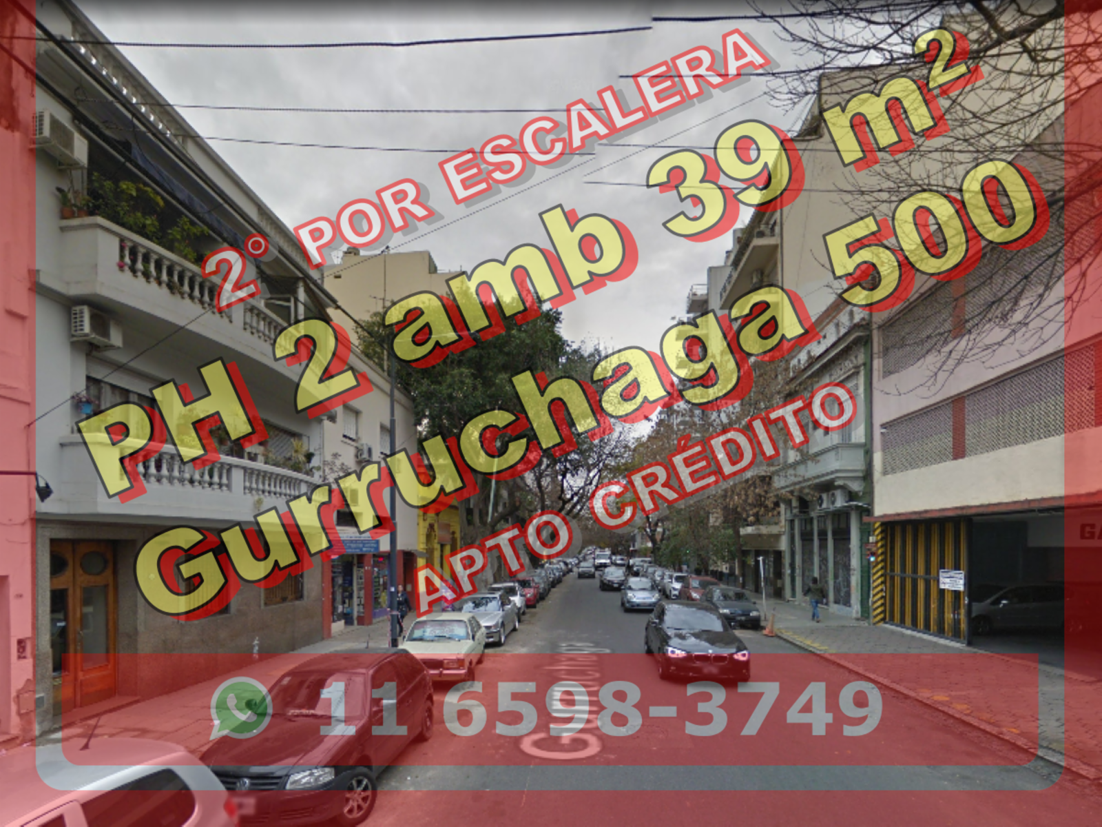 PH en Venta en Villa Crespo 2 ambientes súper luminoso 39 m2, 2do piso – Gurruchaga 500 - 1