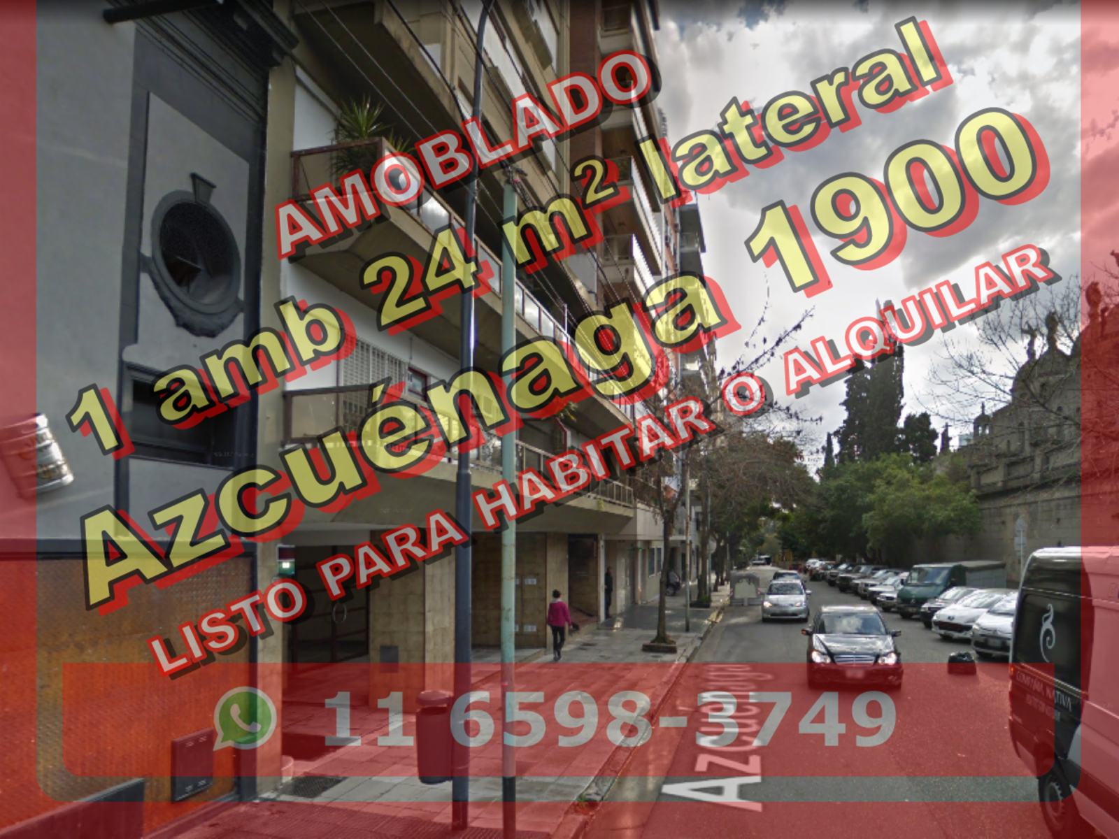 NUEVO PRECIO - Departamento en Venta en Recoleta 1 ambiente 24 m2, totalmente amoblado – Azcuénaga 1900