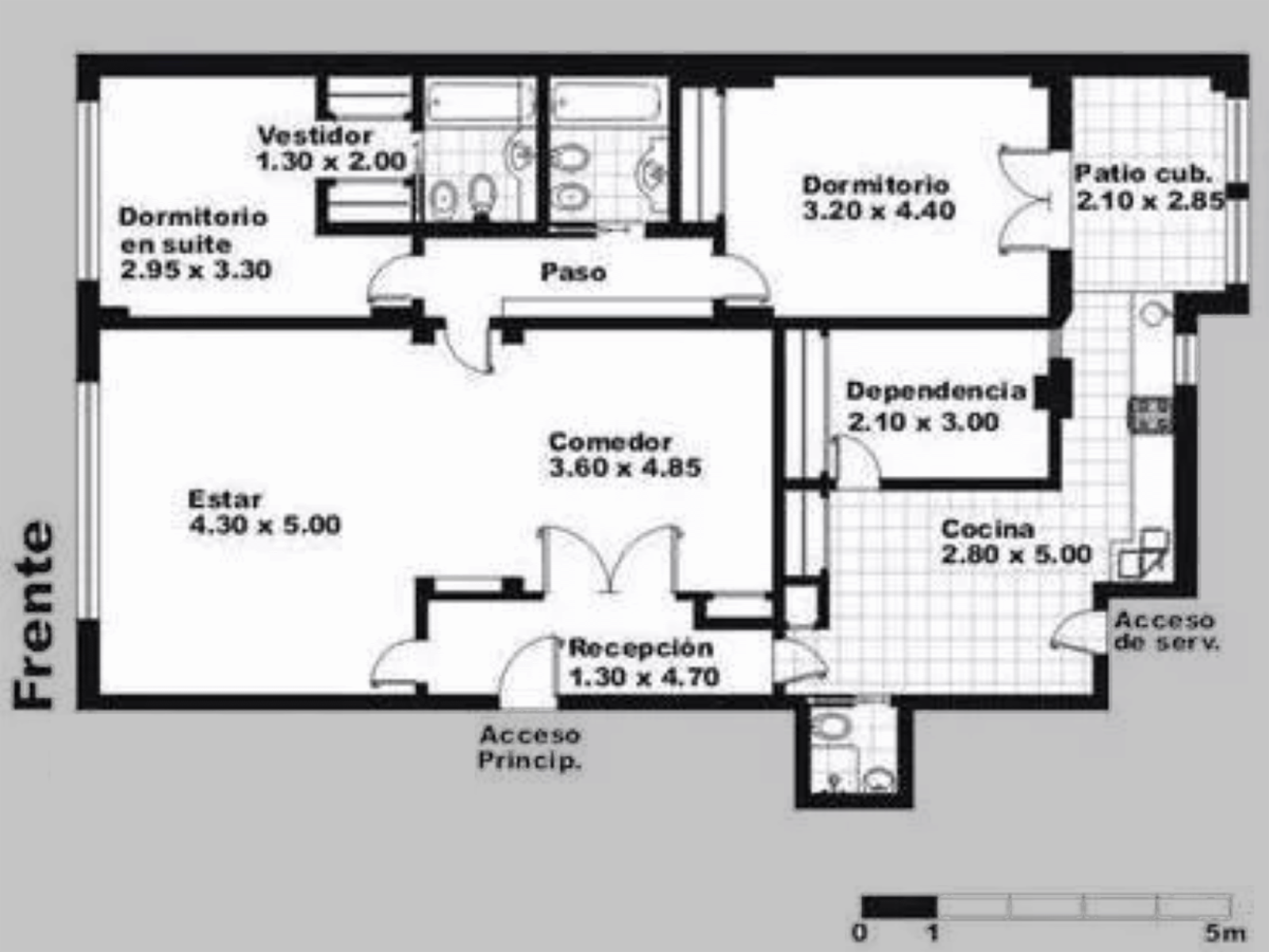 NUEVO PRECIO - Departamento en Venta en Recoleta 4 ambientes 2 dormitorios 2 baños + dependencia, patio cubierto 118 m2 – Anchorena 1700 — foto 15