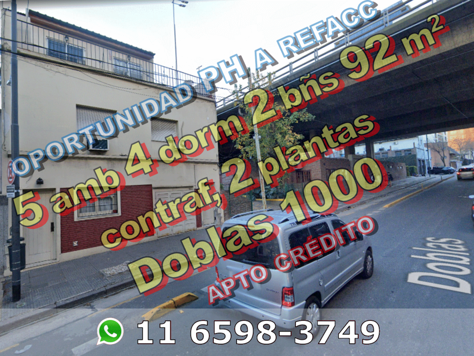 OPORTUNIDAD, A REFACCIONAR - PH en Venta en Parque Chacabuco 5 ambientes 4 dormitorios 2 baños 92 m2 contrafrente 2 plantas - Doblas 1000