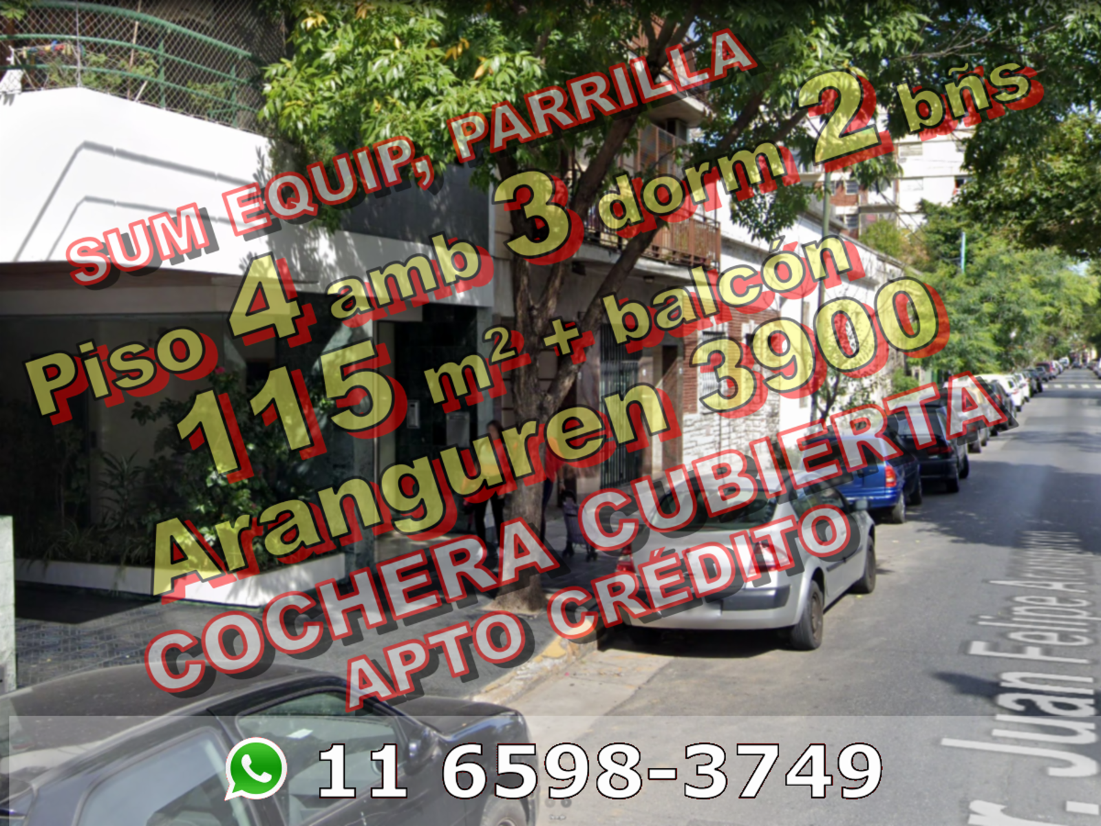 Departamento (Piso) en Venta en Floresta 4 ambientes 2 baños 115 m2 + balcón, con cochera y amenities - Aranguren 3900