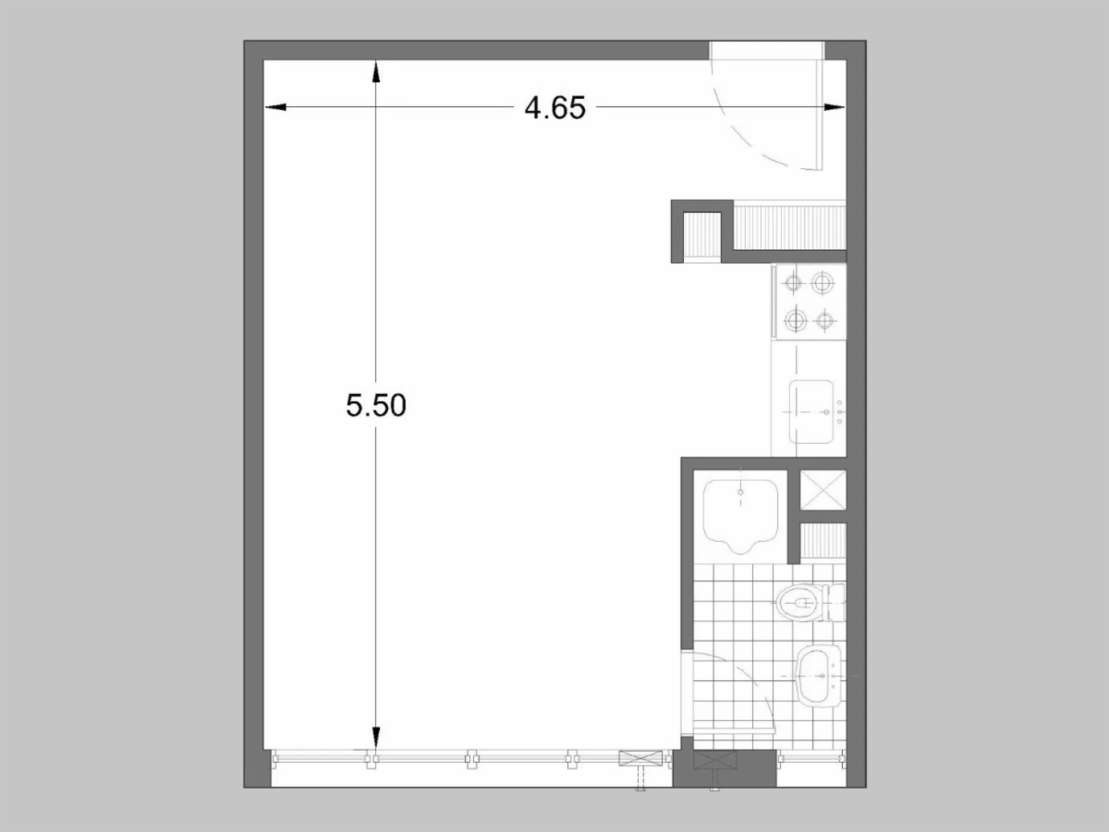 APTO PROFESIONAL / VIVIENDA - Departamento en Venta en Congreso (San Nicolás) 1 ambiente 25 m2 lateral en torre, piso alto no último - Tte Gral Juan D Perón 1600 — foto 14