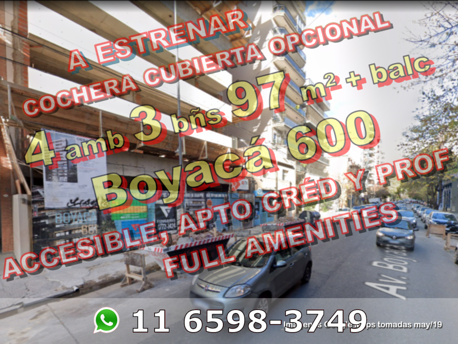 A ESTRENAR - Departamento en Venta en Flores 4 ambientes 3 baños 97 m2 + balcón al frente, cochera opcional - Boyacá 600 - 1