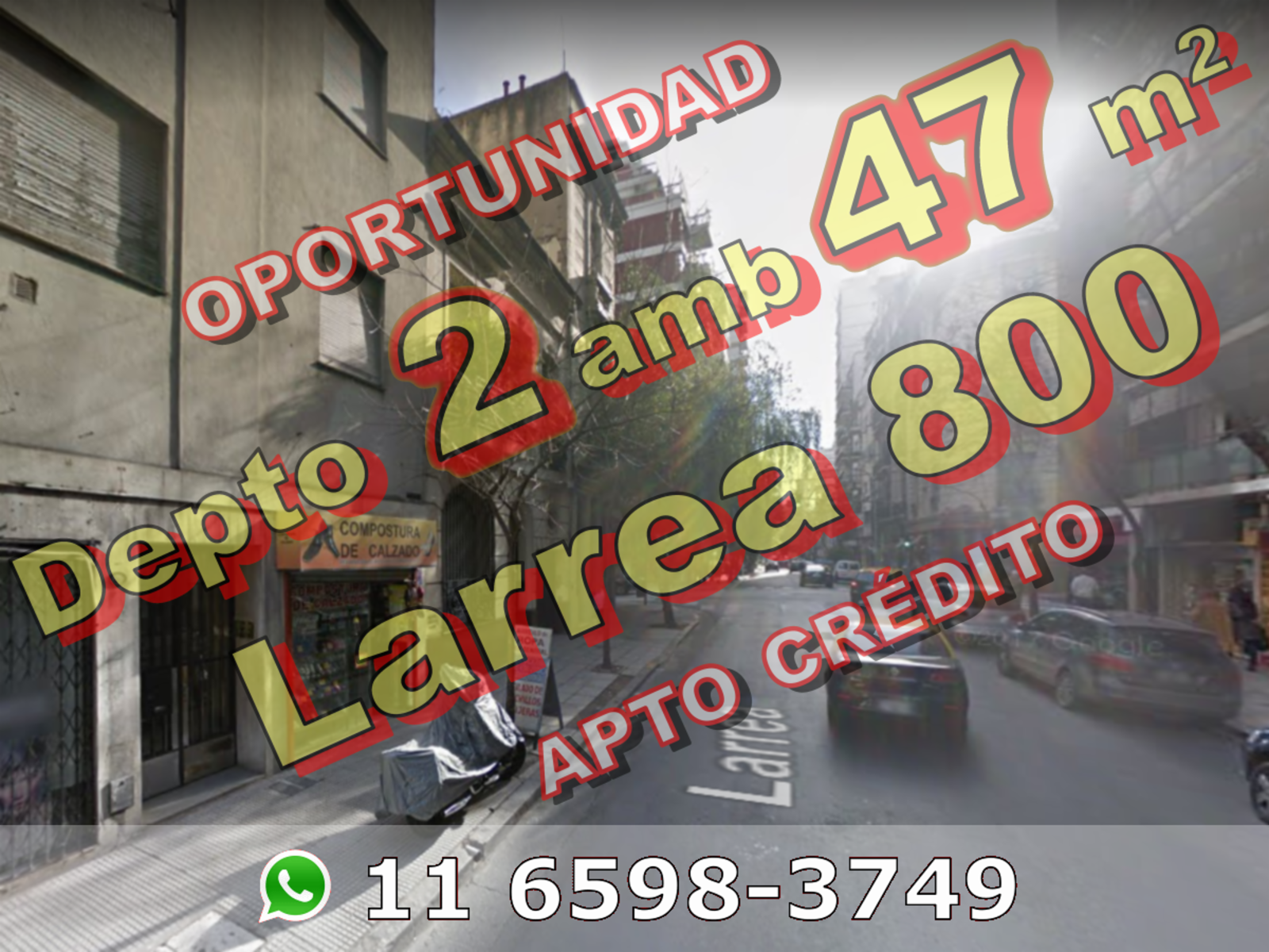 OPORTUNIDAD - Departamento en Venta en Recoleta 2 ambientes 47 m2 al frente - Larrea 800 — foto 2
