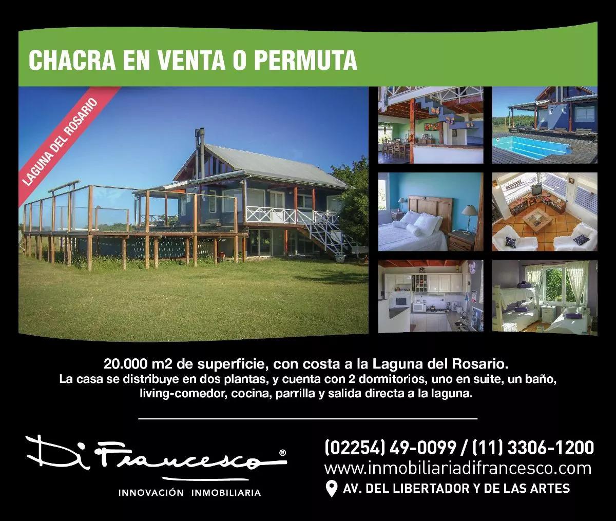 Chacra 20.000 Mts En Laguna De Rosario. A Metros De Pinamar. Venta o permuta!! - 1