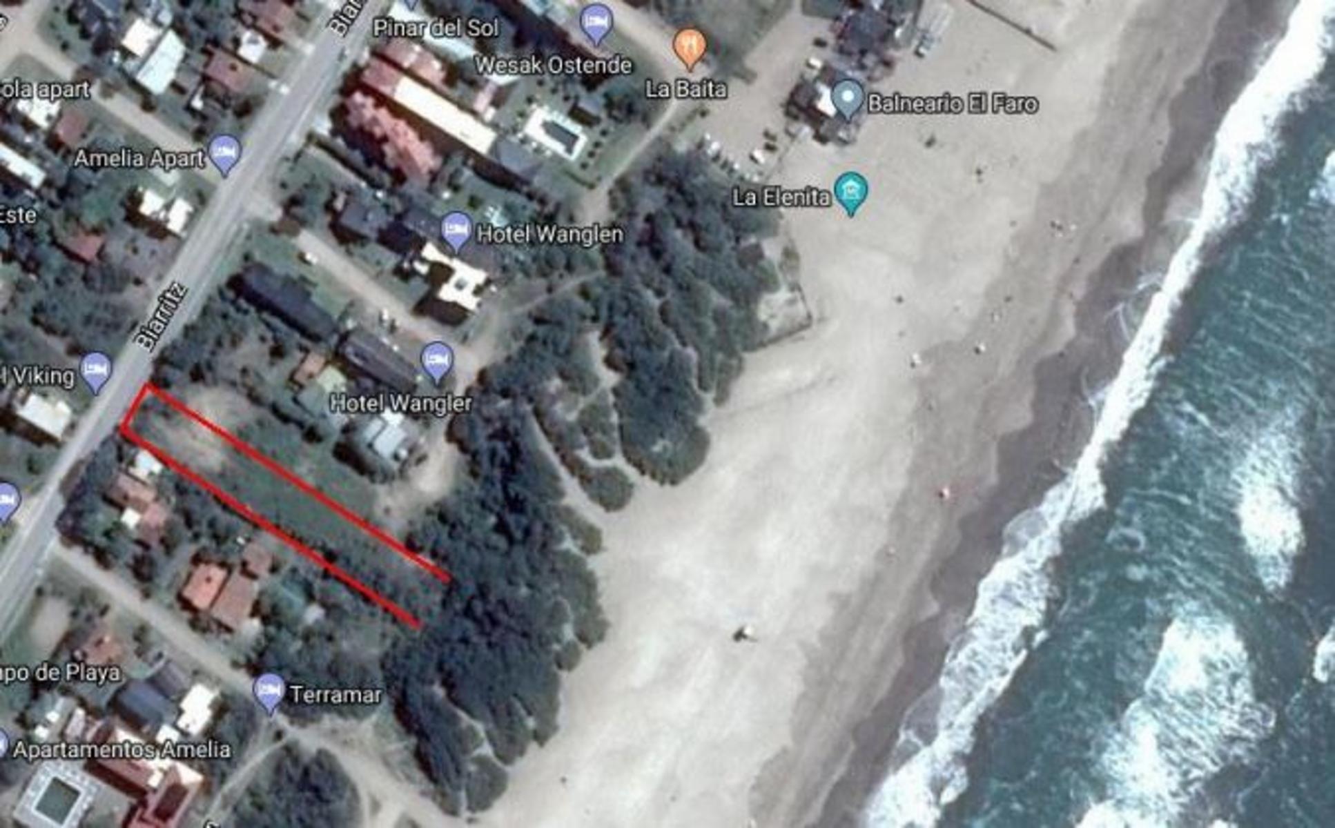 2 lotes Multifamiliares, linderos sobre el mar. Lote Multifamiliar en Venta Pinamar — foto 2