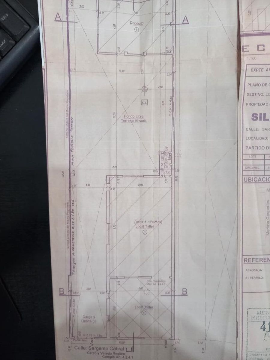 Galpón/Taller 155 m2 cub s/lote 340 m2 1 planta buen estado. El Palomar — foto 3