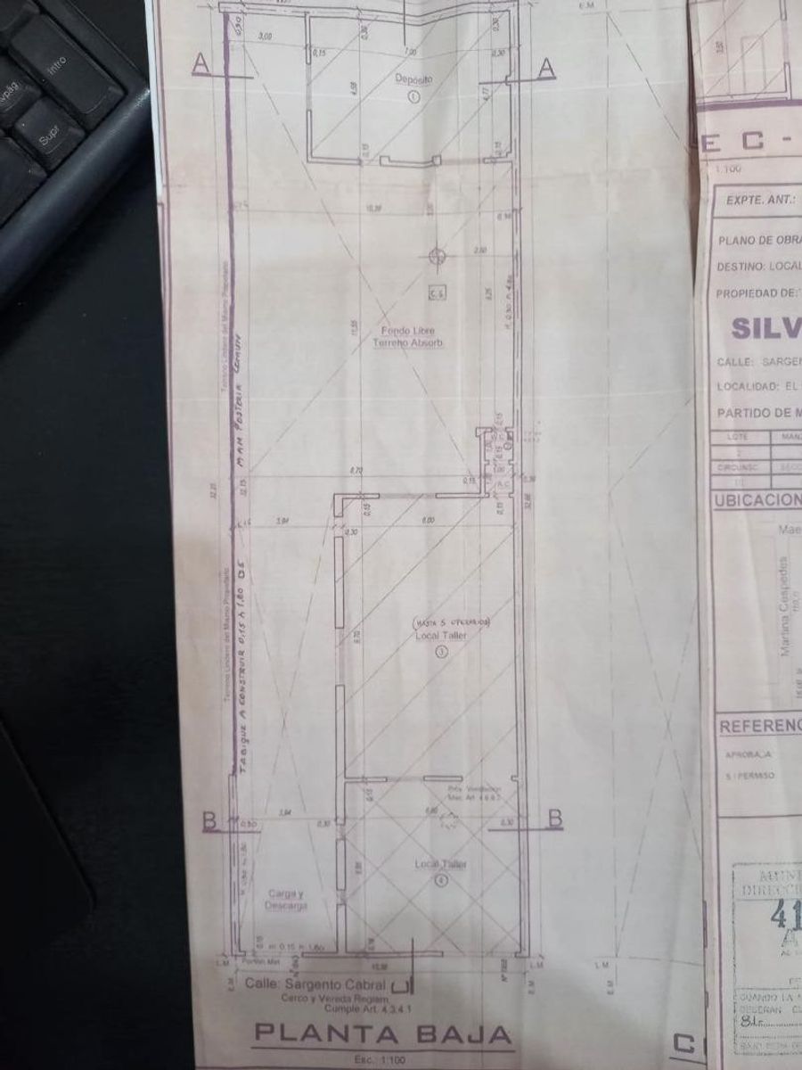 Galpón/Taller 155 m2 cub s/lote 340 m2 1 planta buen estado. El Palomar — foto 4