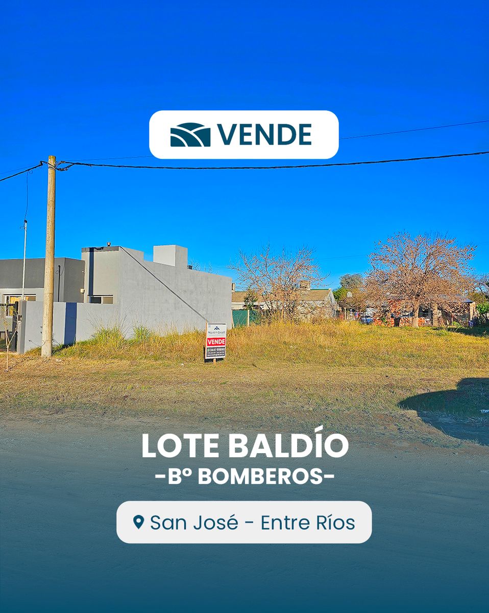 Terreno en venta en Barrio Los Bomberos . 10×31,21 m con posibilidad decompra conjunta