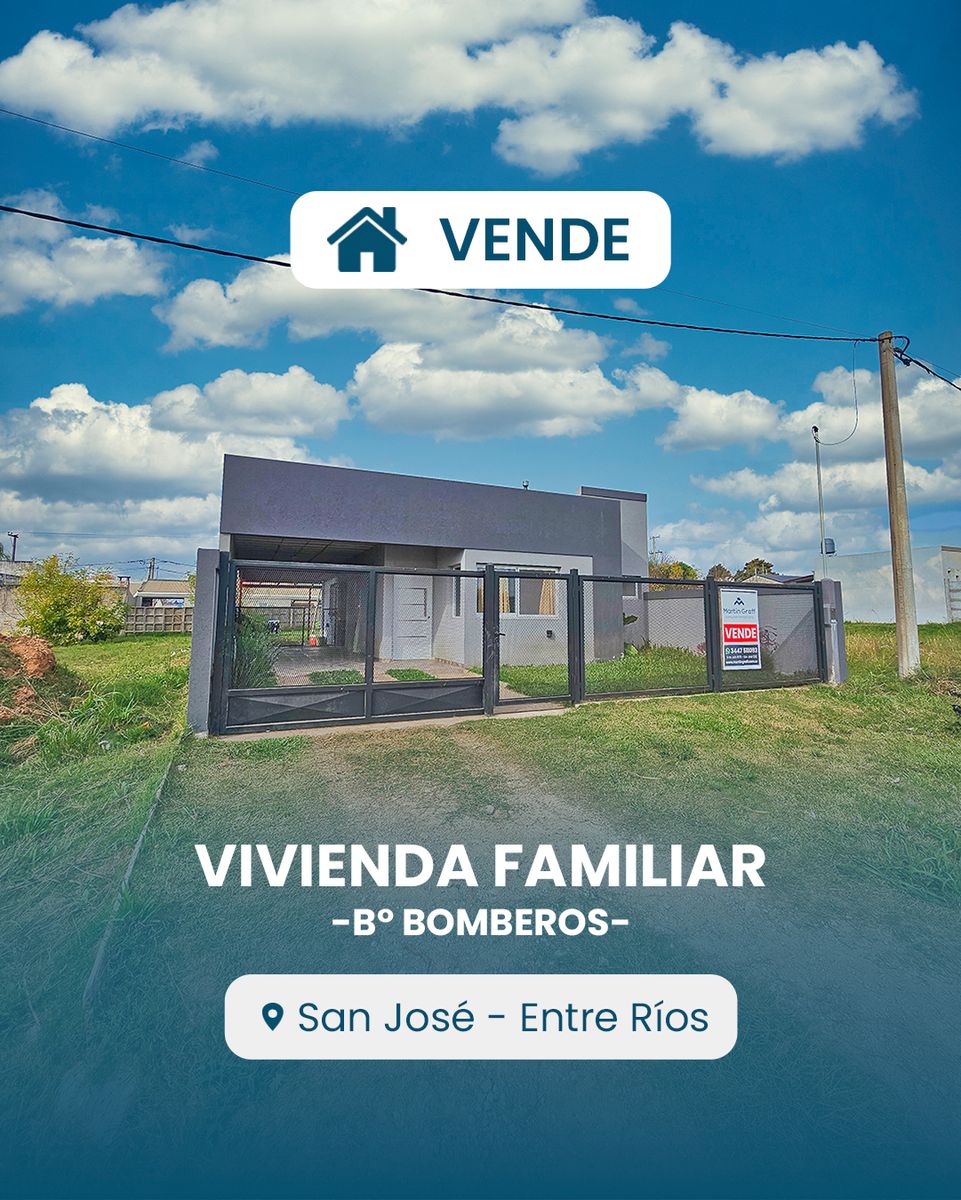 Casa en venta en San José . Vivienda familiar con patio, cochera yexcelente ubicación
