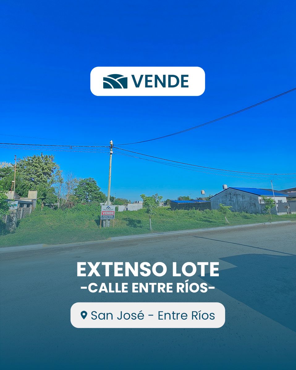 Lote en Venta en San José . 473 m2 . Entre Ríos y Av. Dr. Cettour .Ideal para Construir o Invertir