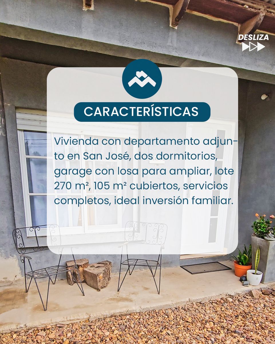 Vivienda con departamento en San José
