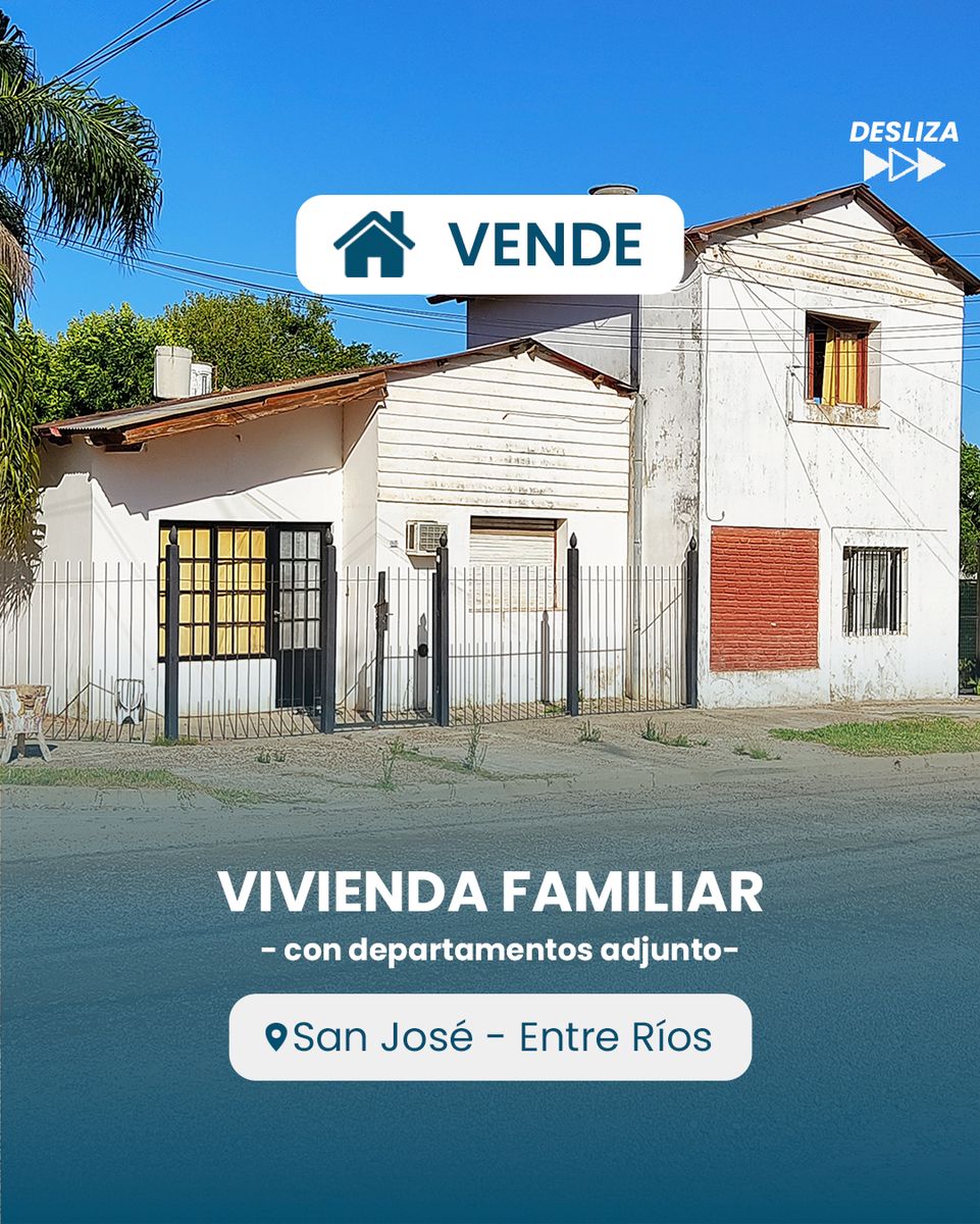 Vivienda con departamento en esquina de San José