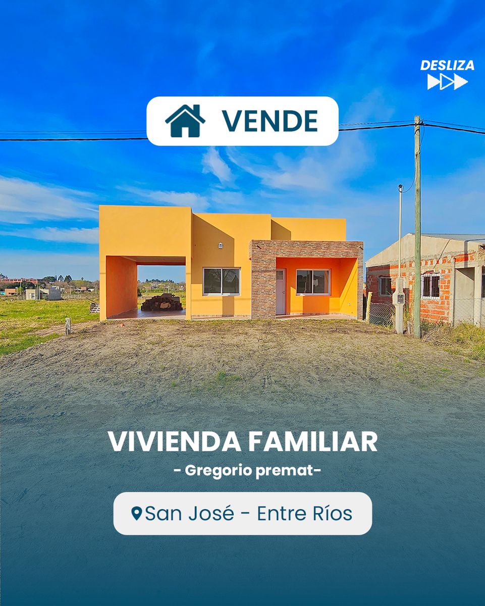 Vivienda a estrenar - Es una oportunidad única para vivir en una zonatranquila de San José con todos los servicios, cerca de escuelas,comercios y espacios verdes.
