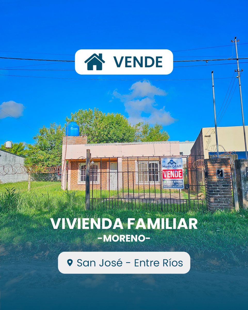 Casa en venta sobre calle Moreno en San José