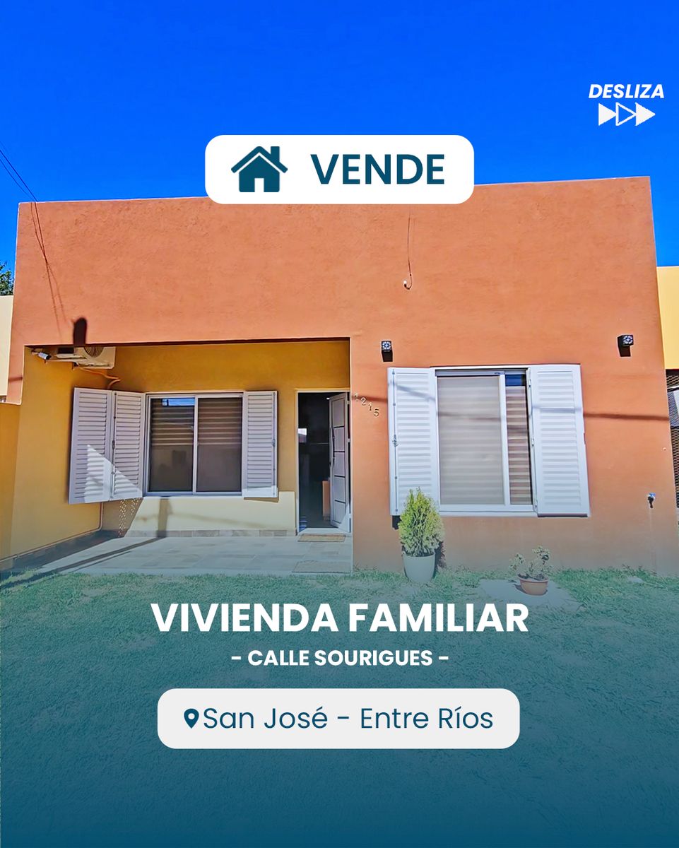 Casa de una planta con parrilla en San José