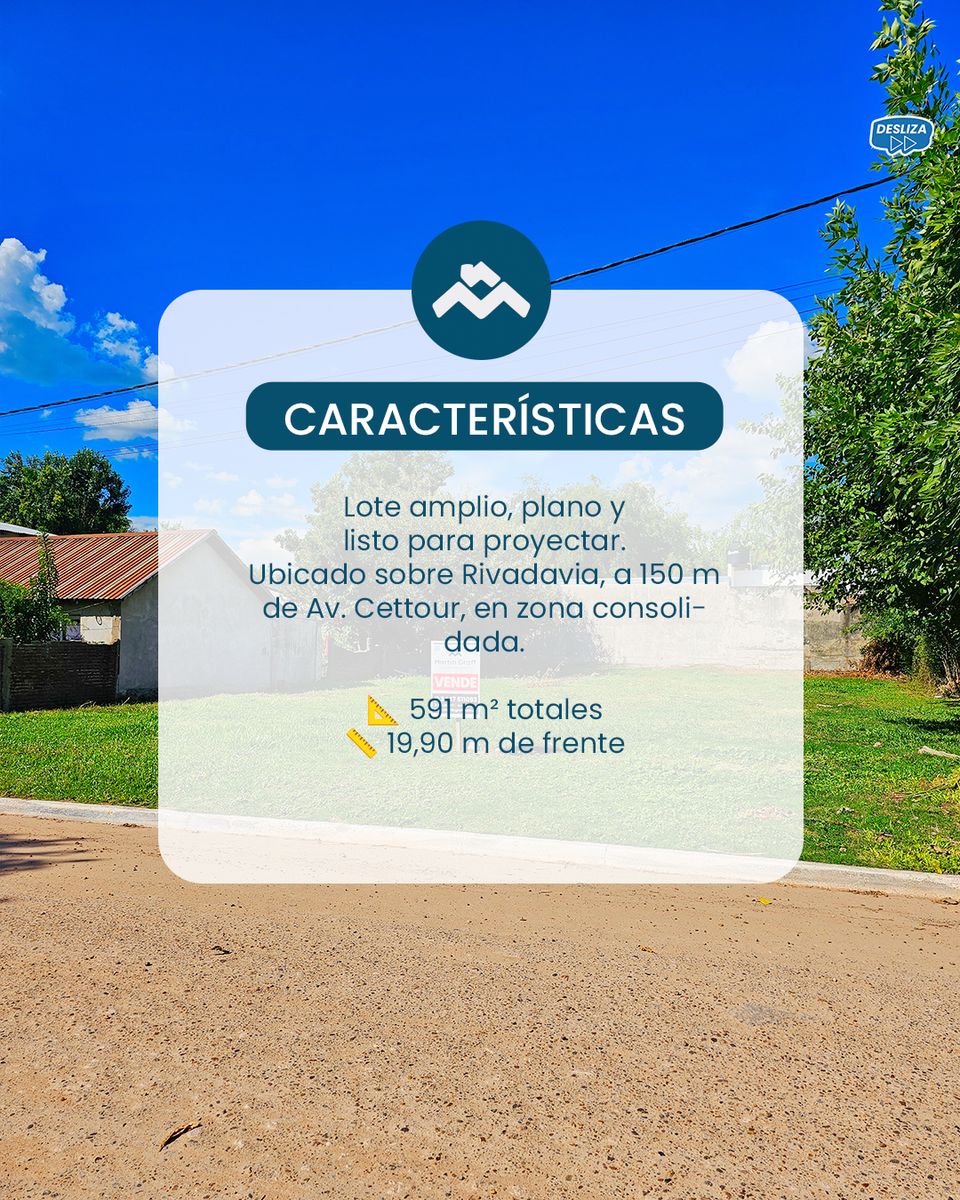 Lote en venta en San José sobre calle Rivadavia — foto 2