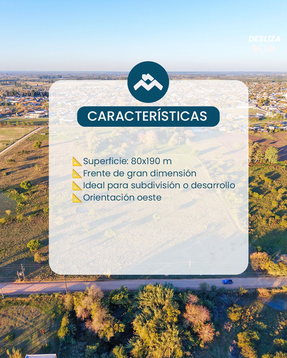 Lote en San José Entre Ríos 80 x 190 m para desarrollo - 2