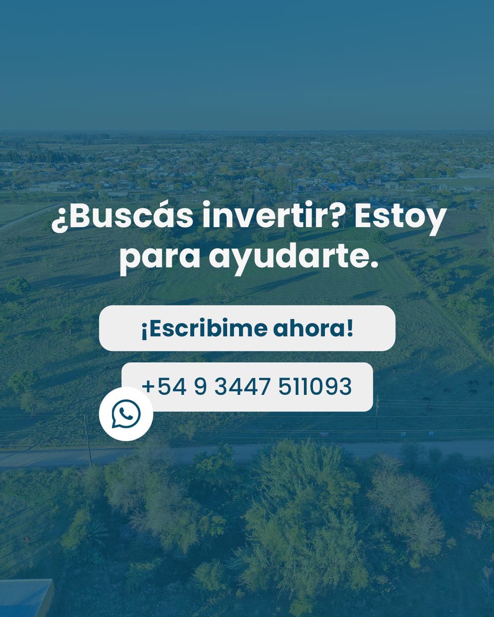 Lote en San José Entre Ríos 80 x 190 m para desarrollo - 5