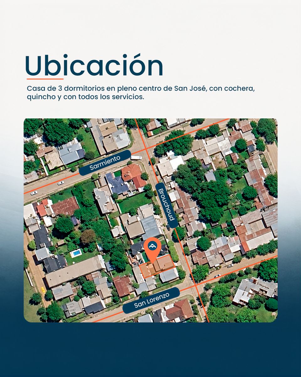 Casa céntrica apta crédito en San José | 4 dormitorios - 9