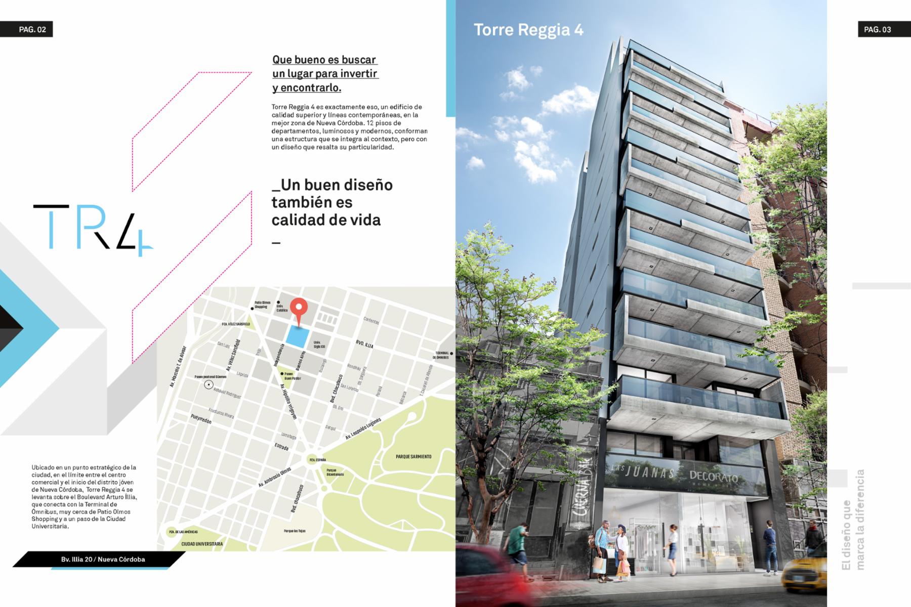DEPARTAMENTOS DOS DORMITORIOS, EN VENTA, NUEVA CORDOBA, TORRE REGGIA 4, EN CONSTRUCCIÓN — foto 2