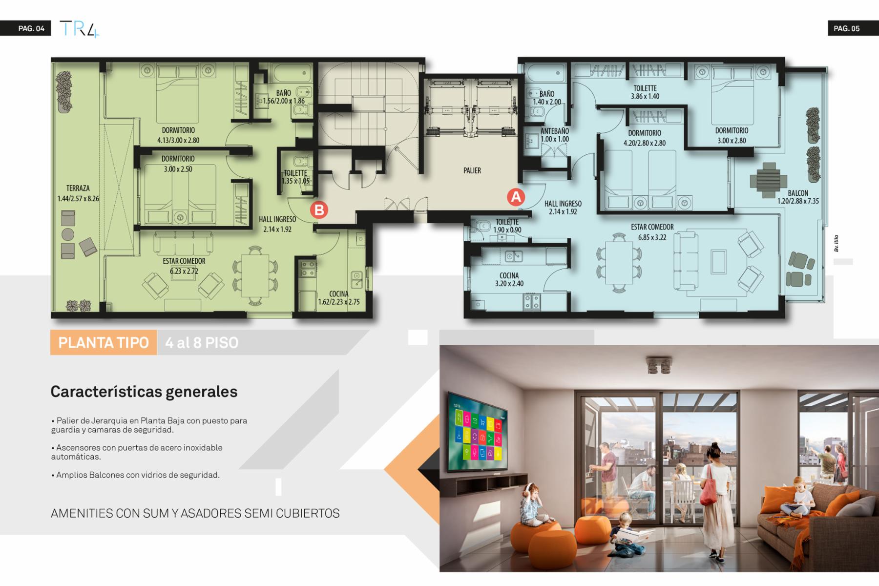 DEPARTAMENTOS DOS DORMITORIOS, EN VENTA, NUEVA CORDOBA, TORRE REGGIA 4, EN CONSTRUCCIÓN — foto 3