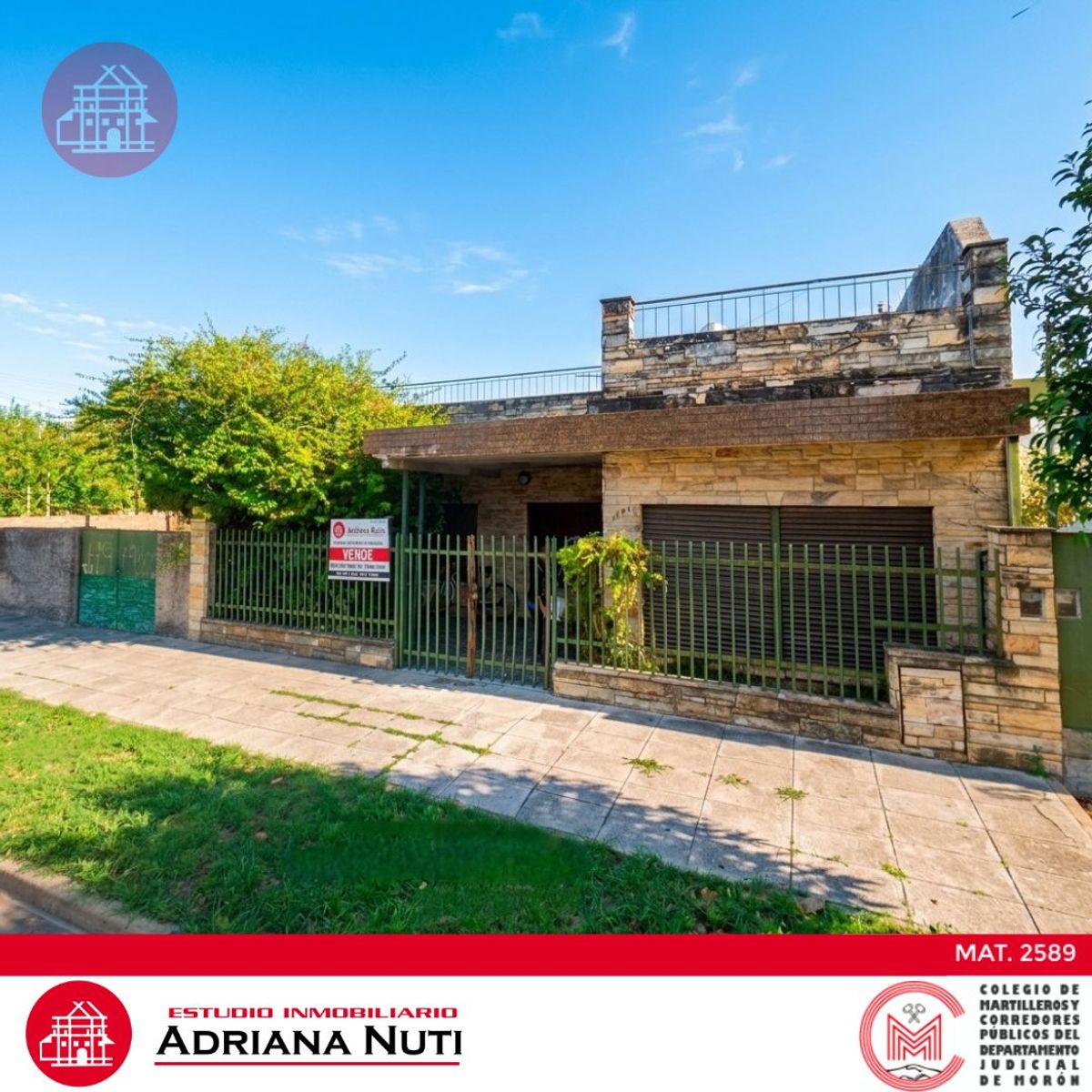 Haedo Sur - casa de tres ambientes a modernizar.