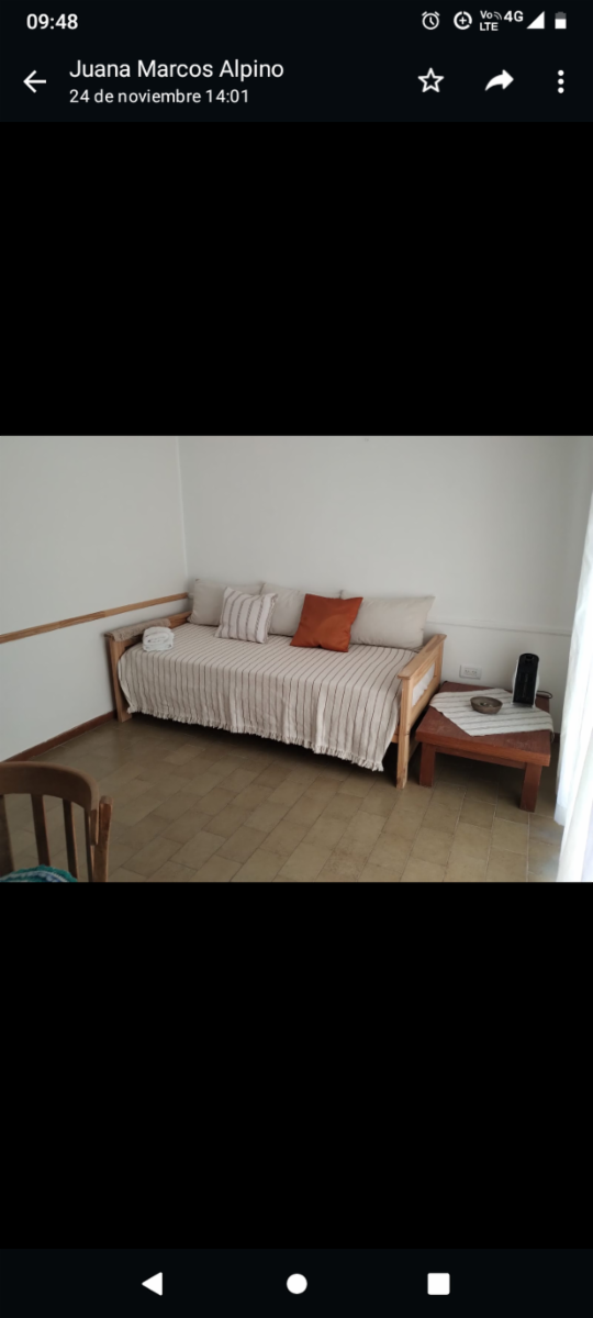 Depto centrico de un dormitorio a dos del mar, para 4 personas, dormitorio con cama matrimonial y en el comedor cama marinera. pequeño patio. frente al centro de conveciones. — foto 5